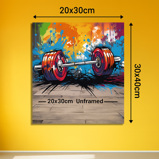 Iron Rebel – Colorful Graffiti Barbell Gym