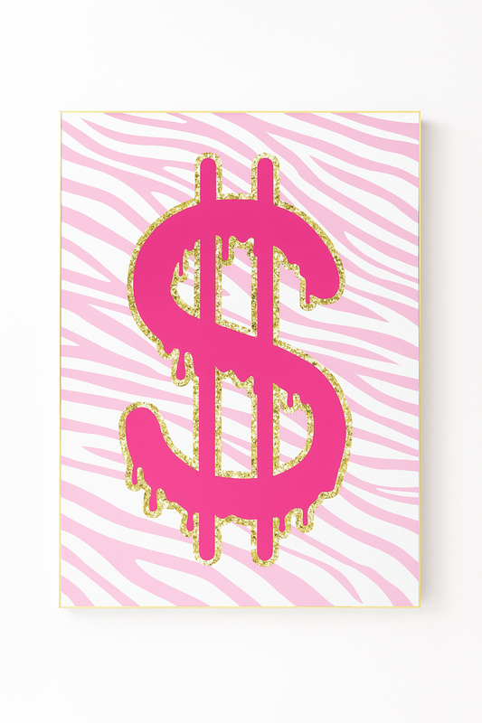 Cash Pop | Pink Dollar Sign Graffiti