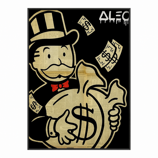 Golden Hustle – Rich Uncle Canvas
