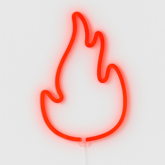 The Flame Light — A Neon Spark for Play & Presence