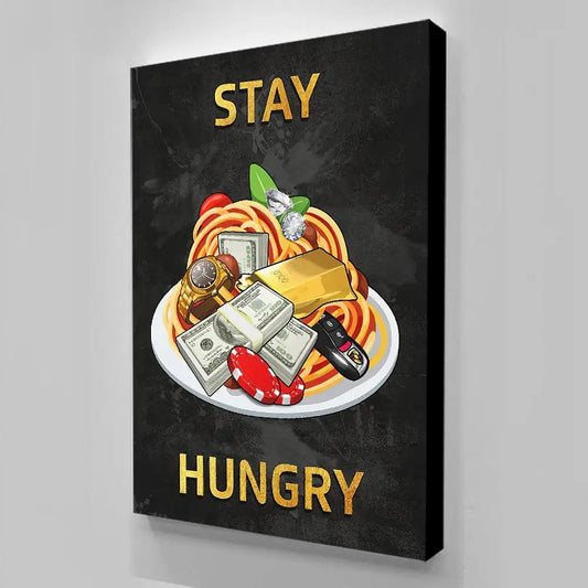 Money Spaghetti Canvas Wall Art | Bold Hustle