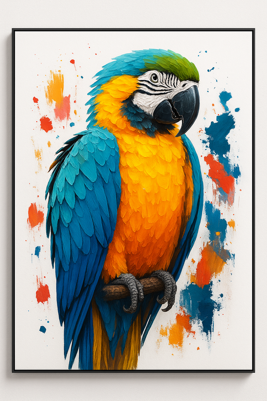 Flight in Bloom・The Color Parrot Study