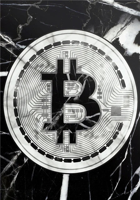 Crypto Marble – Black & White