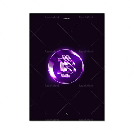 Bitcoin Retro | Crypto Poster