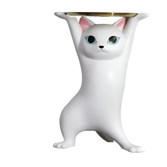 Whiskered Rebellion – The Sneaky Kitty Sculpture Table