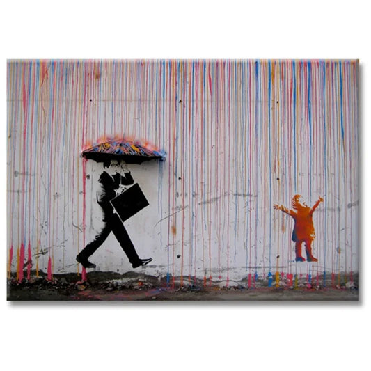 Colorfall Shadows – The Banksy Umbrella Girl