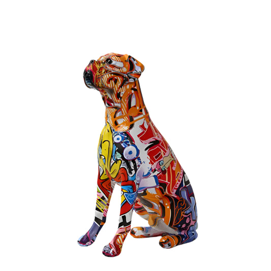 Loyal Ember – Nordic Boxer Spirit Sculpture