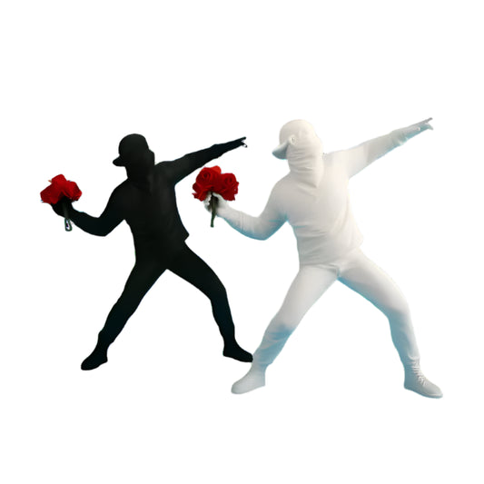 Riot of Grace – The Man Throwing Flowers Sculpture