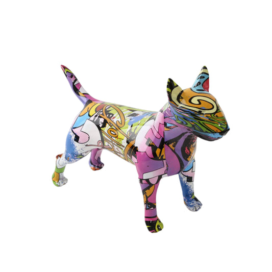 The Painted Sentinel – Bull Terrier in Nordic Color