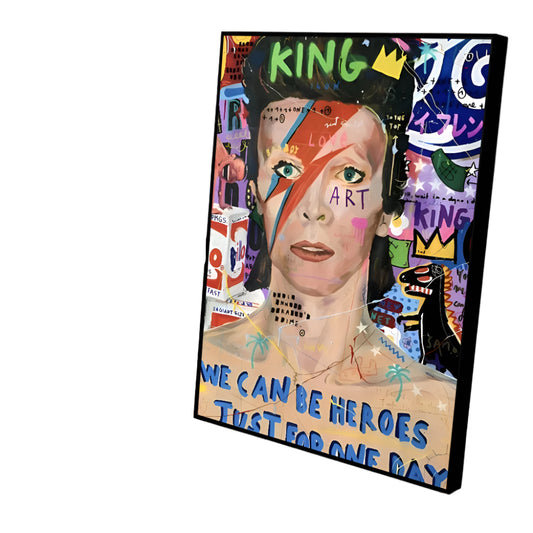 Stardust Voltage | David Bowie Neon Pop Art Tribute