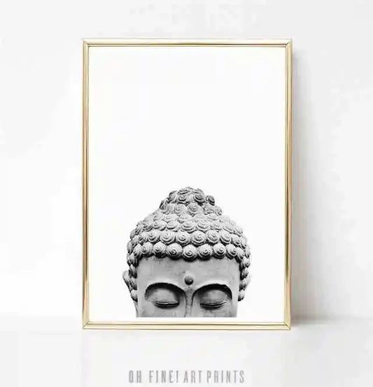 Stillness in Shadow・Buddha Statue Printable