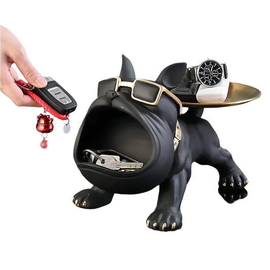 Guardian of Grit – Bodybuilder Bulldog Resin Tray