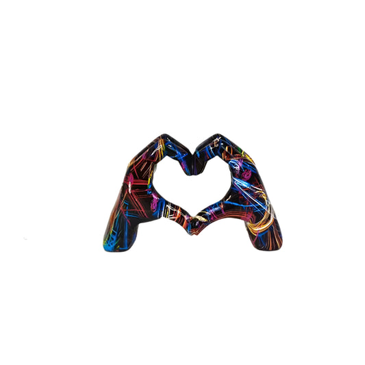 Signal of Soul – The Graffiti Heart Hands Sculpture