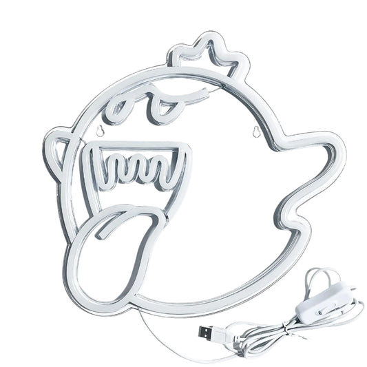 Phantom Glow – The King Boo Neon Sign